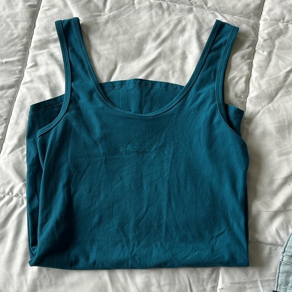No Boundaries teal blue tank top - Picture 4 of 4